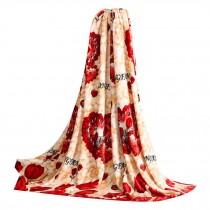 Flower Pattern Coral Carpet Infant Towel Air Conditioning Blanket