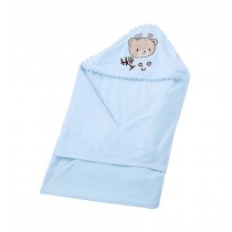 Pure Cotton Thin Swaddling Clothes/Blanket/Bathrobe Soft Comfortable,Blue