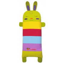 Striped Rabbit Cartoon Design Cotton Toddler Pillowcases Lemon Yellow