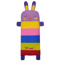 Striped Rabbit Cartoon Design Cotton Toddler Pillowcases Purple