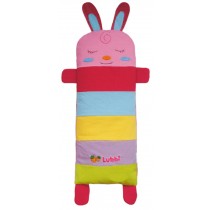 Striped Rabbit Cartoon Design Cotton Toddler Pillowcases Pink