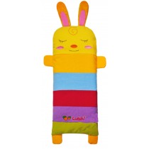 Striped Rabbit Cartoon Design Cotton Toddler Pillowcases Yellow