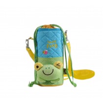 Lovely Kindergarten Green Frog Bottle Messenger Bag (22*8CM)