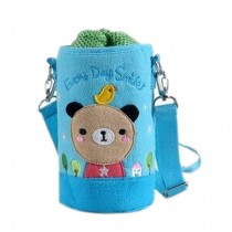 Lovely Kindergarten Funny Bear Bottle Messenger Bag (15*8.5CM)