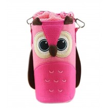 Lovely Baby Bottle Messenger Bag/Keep Warm (22*9*9CM),Pink Owl