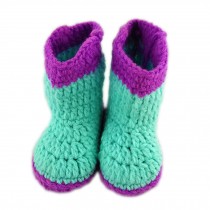 Baby Infant Handmade Crochet Shoes Knit Warm Sock Newborn Gift 10-12CM