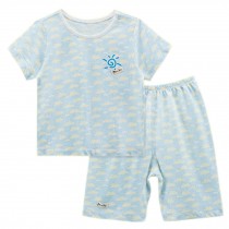 BLUE Clouds Infant Short Slevees&Shorts 2 Pieces Baby Toddler Underwear Set 6-9M