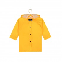 Bowknot Toddler Rain Wear Cute Baby Rain Jacket Infant Raincoat YELLOW S
