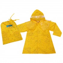 BLING STARSToddler Rain Wear Cute Baby Rain Jacket Infant Raincoat YELLOW S 2Y