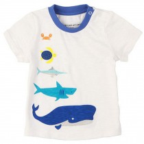 Sea World Pure Cotton Infant Tee Baby Toddler T-Shirt WHITE 73 CM (6-12M)