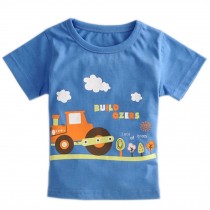 Tractor Pure Cotton Infant Tee Baby Toddler T-Shirt NAVY 90 CM (12-18M)