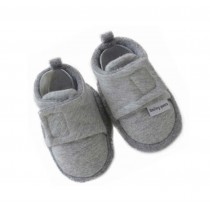 Set of 2 GRAY Comfortable Newborn Shoes Cotton Shoes Baby Toddler Soft Sole Shoe