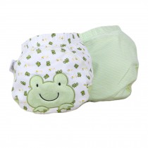 Lovely Green Frog Pattern Baby Elastic Cloth Diaper Cover (M, 9-11KG)