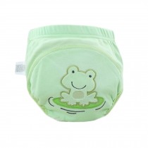 Lovely Cartoon Animal Pattern Baby Elastic Cloth Diaper Cover (M,9-11KG,Frog)