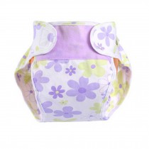 Lovely Flowers Baby Leak-free Diaper Cover With Magic Tape (6-12 Months)