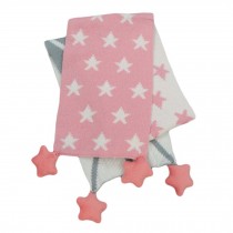 Pink and Grey Autumn Winter Baby Scarves Cotton Star Warm Scarf Muffler