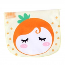 2 Lovely Orange Baby Cotton Gauze Towel Wipe Sweat Absorbent Cloth Mat Towel