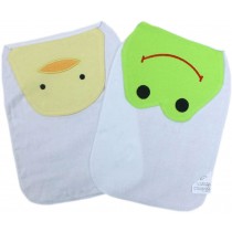 2 Lovely Duck/Frog Baby Cotton Gauze Towel Wipe Sweat Absorbent Cloth Mat Towel