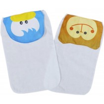 2 Cute Duck/Monkey Baby Cotton Gauze Towel Wipe Sweat Absorbent Cloth Mat Towel