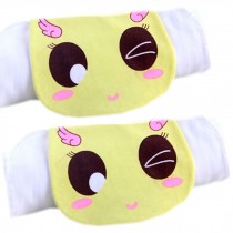 2 Lovely Shy Girl Baby Cotton Gauze Towel Wipe Sweat Absorbent Cloth Mat Towels