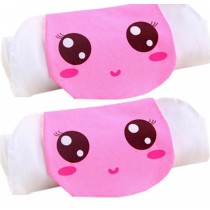 2 Lovely Pink Girl Cotton Gauze Towel Wipe Sweat Absorbent Cloth Mat Towels