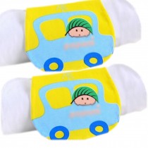 2 Lovely Driving Boy Cotton Gauze Towel Wipe Sweat Absorbent Cloth Mat Towels