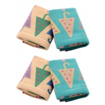 6 Packs Funny Umbrella Baby Towels Face Clothes