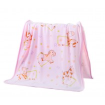 Pink Zebra Microfiber Baby Washcloth, 75 By 140 CM