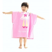 Cartoon Animal Series Soft Baby Hooded Bath Towel (120*60CM) / Pink Angel