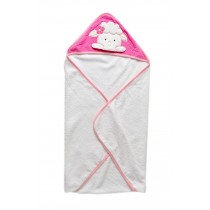 Lovely Cartoon Series Soft Baby Hooded Bath Towel, Pink Sheep, (73*73CM)