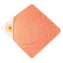 Lovely Cartoon Series Soft Baby Hooded Bath Towel, Orange Chicken (73*73CM)