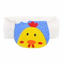 Set of 2 Yellow Chick Pattern Baby Towels for Sweat Absorbent, M