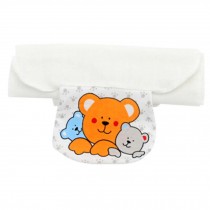 2 PCS Three Cute Bears Large Size Baby Cotton Sweat Absorbent Towels