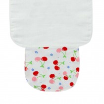 Set of 3 Babies Cotton Towels Sweat Absorbent with Cherry Pattern, S