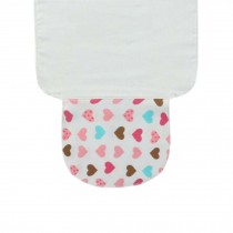 Set of 3 Love Heart Style Cotton Material Small Size Baby Towels