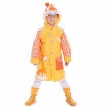 Little Giraffe Cute Baby Rain Jacket Infant Raincoat Toddler Rain Wear YELLOW S