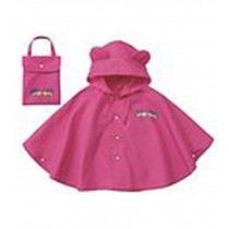 Korean Cute Childern Raincoat Fashion Children Rainwear Deep Pink S