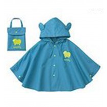 Korean Cute Childern Raincoat Fashion Children Rainwear Blue S