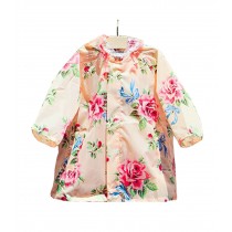 Baby-girls Princess Dress Raincoat Fashion Children Rainwear RetroStyle[B] S
