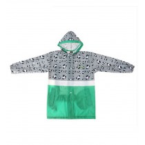Korean Lovely Baby Raincoat Fashion Children Rainwear Grey Leopard Print S