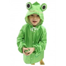 Korean Lovely Baby Raincoat Fashion Children Rainwear Frog  M