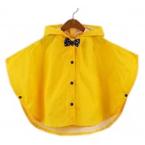 Children Poncho Raincoats Outerwear Baby Rain Jacket Raincoat YELLOW S