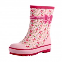 Kids's/Children Beautiful Rain Boots Little Girls' Pink Floral Rainy Days Shoes