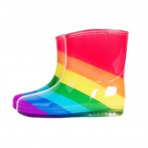 Cute Baby Rainy Day Infant Rain Shoes Toddler Rain Boot COLORFUL Rainbow