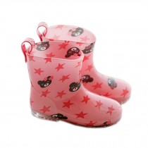 Cute Baby Rainy Day Infant Rain Shoes Toddler Rain Boot PINK Bears