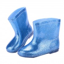 BLUE Bling Cute Baby Rainy Day Infant Rain Shoes Toddler Rain Boot 18.5 CM