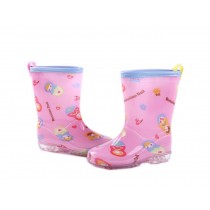 Fashion Toddler Girls Pink Matryoshka Rain Boot