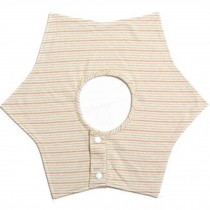 Hexagonal Sided Rotatable Baby Bibs Cotton Baby Bibs(Striped)