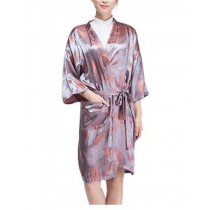 Salon Client Gown Upscale Robes Beauty Salon Smock for Clients, Maple Leaves