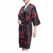 Salon Client Gown Upscale Robes Beauty Salon Smock for Clients, Red Rose